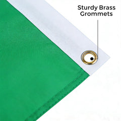 Reinforced brass grommets on VELIFFCO Brazil Flag