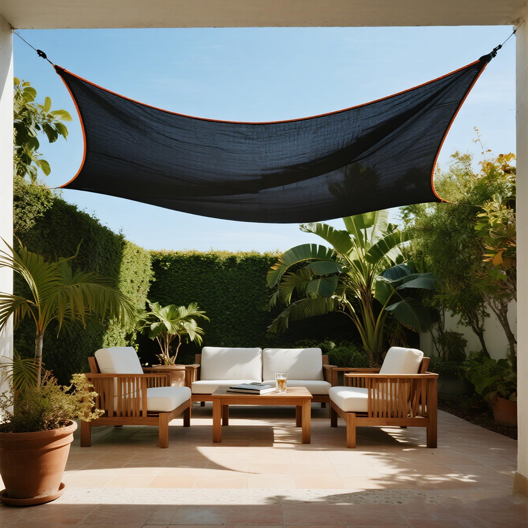 reinforced corners of winemana shade cloth