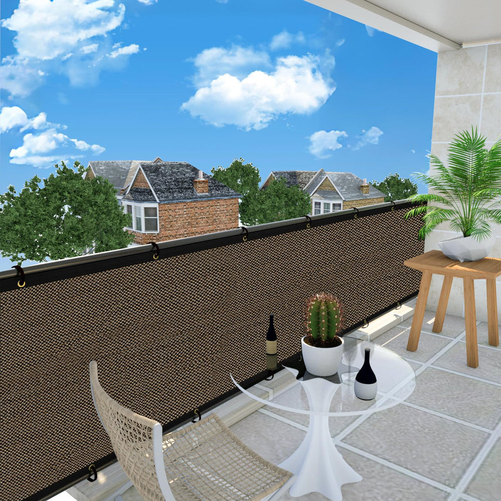 Reinforced edges of UPGRADE Balcony Privacy Screen