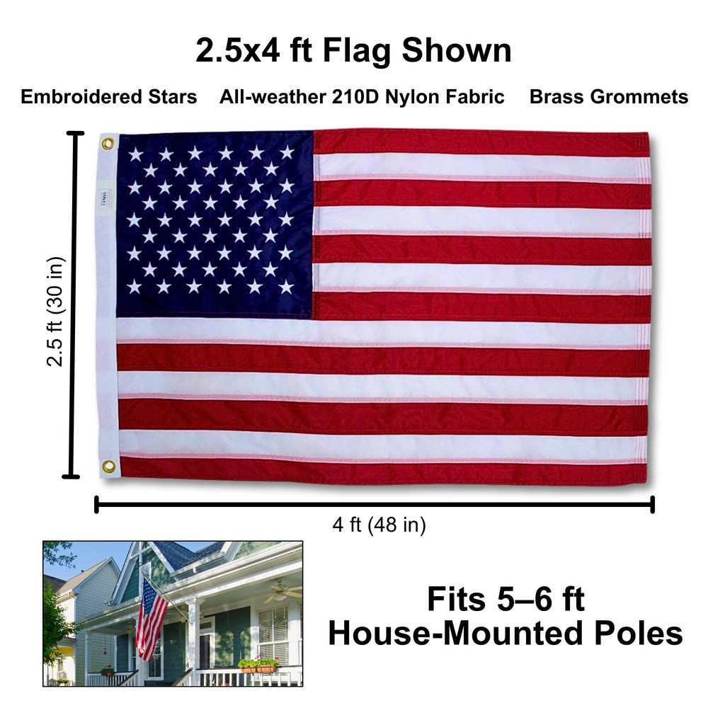 Reinforced fly end of Fine Line Flag