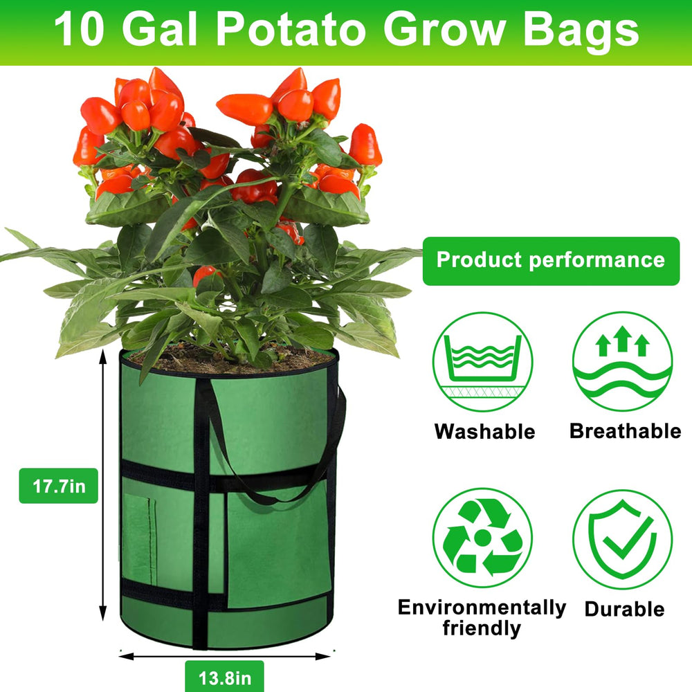 Reinforced handles on MEKOLIFE Potato Grow Bag