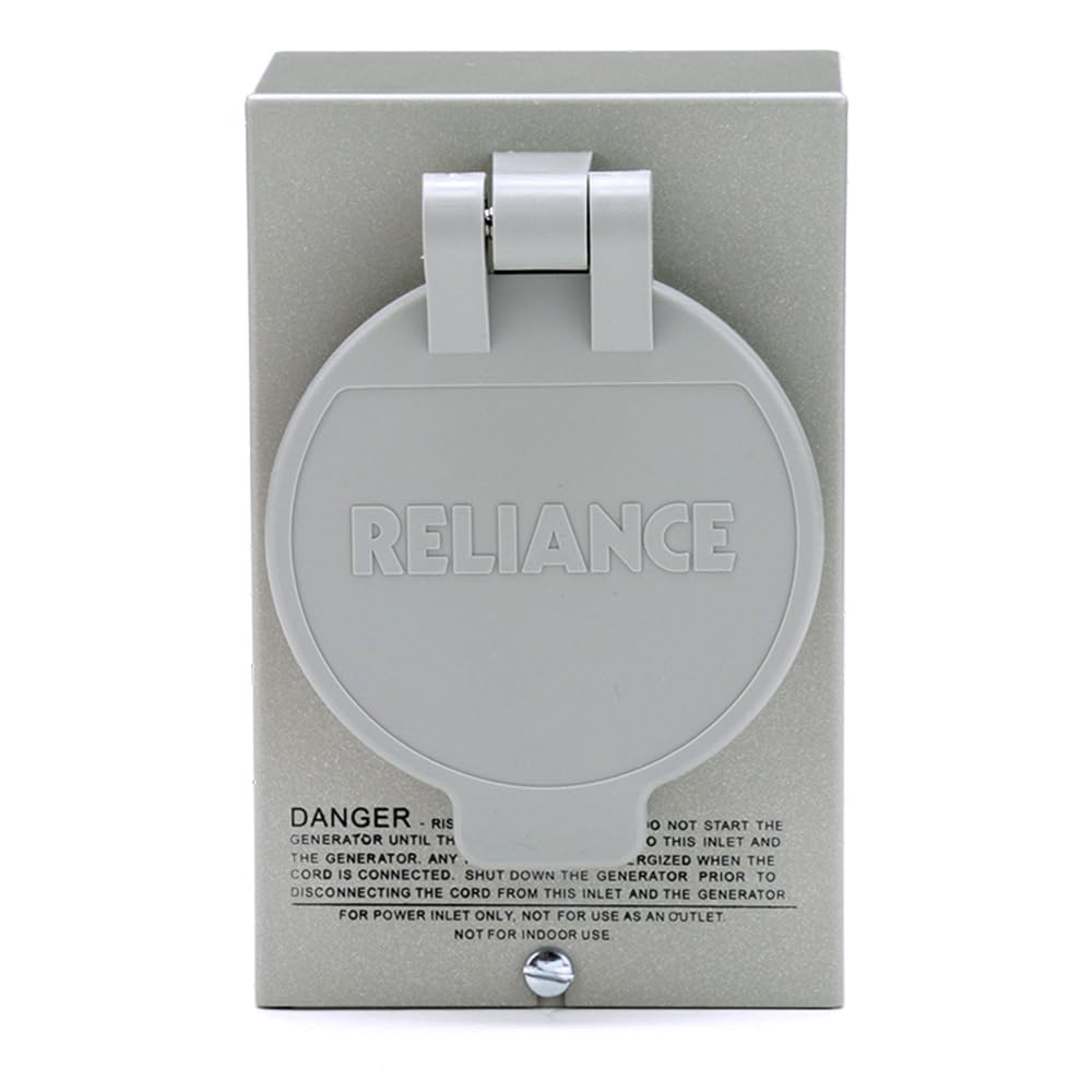 Reliance Controls PB30 Power Inlet Box side view showing knockout holes