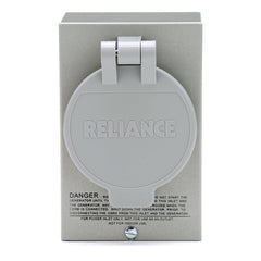 Reliance Controls PB30 Power Inlet Box side view showing knockout holes