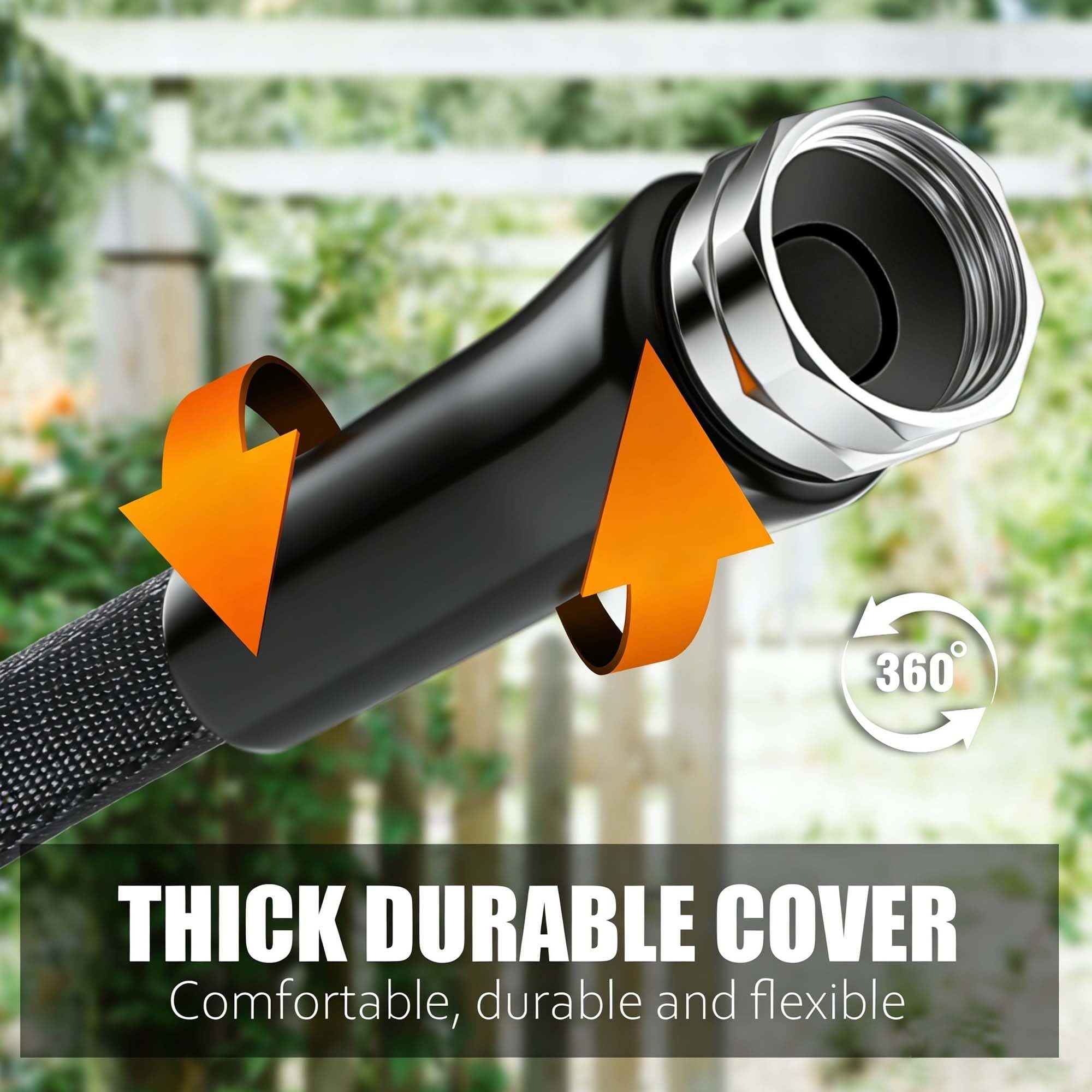 Relxitl Garden Hose with rubber washer and nozzle