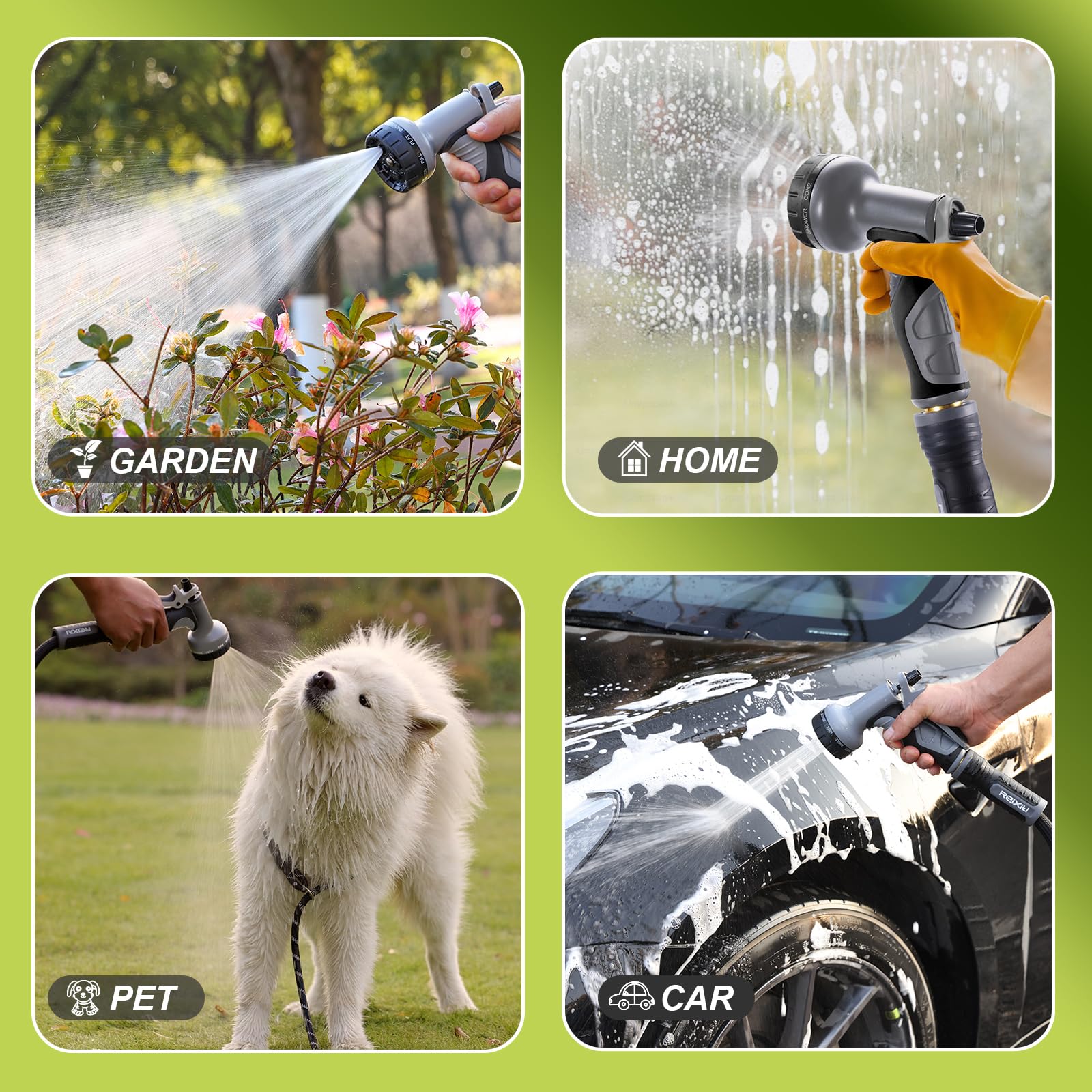 Relxitl hose showing kink-free and burst-proof design