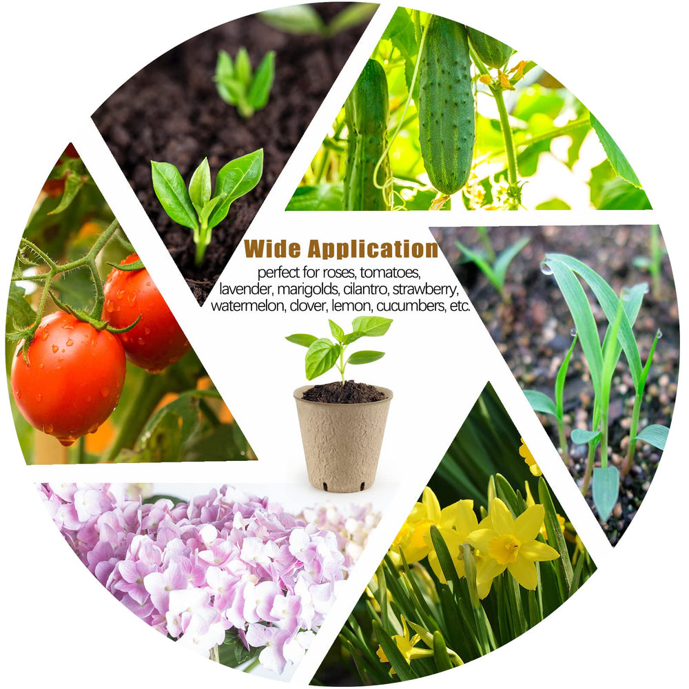 REMIAWY biodegradable peat pots in a garden setting
