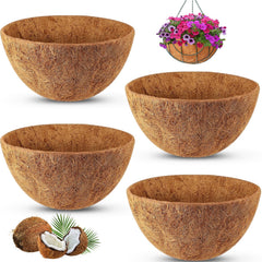 REMIAWY Hanging Basket Coco Liners 12 inch front view