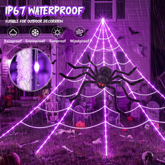 Remote control for adjusting spider web lights settings