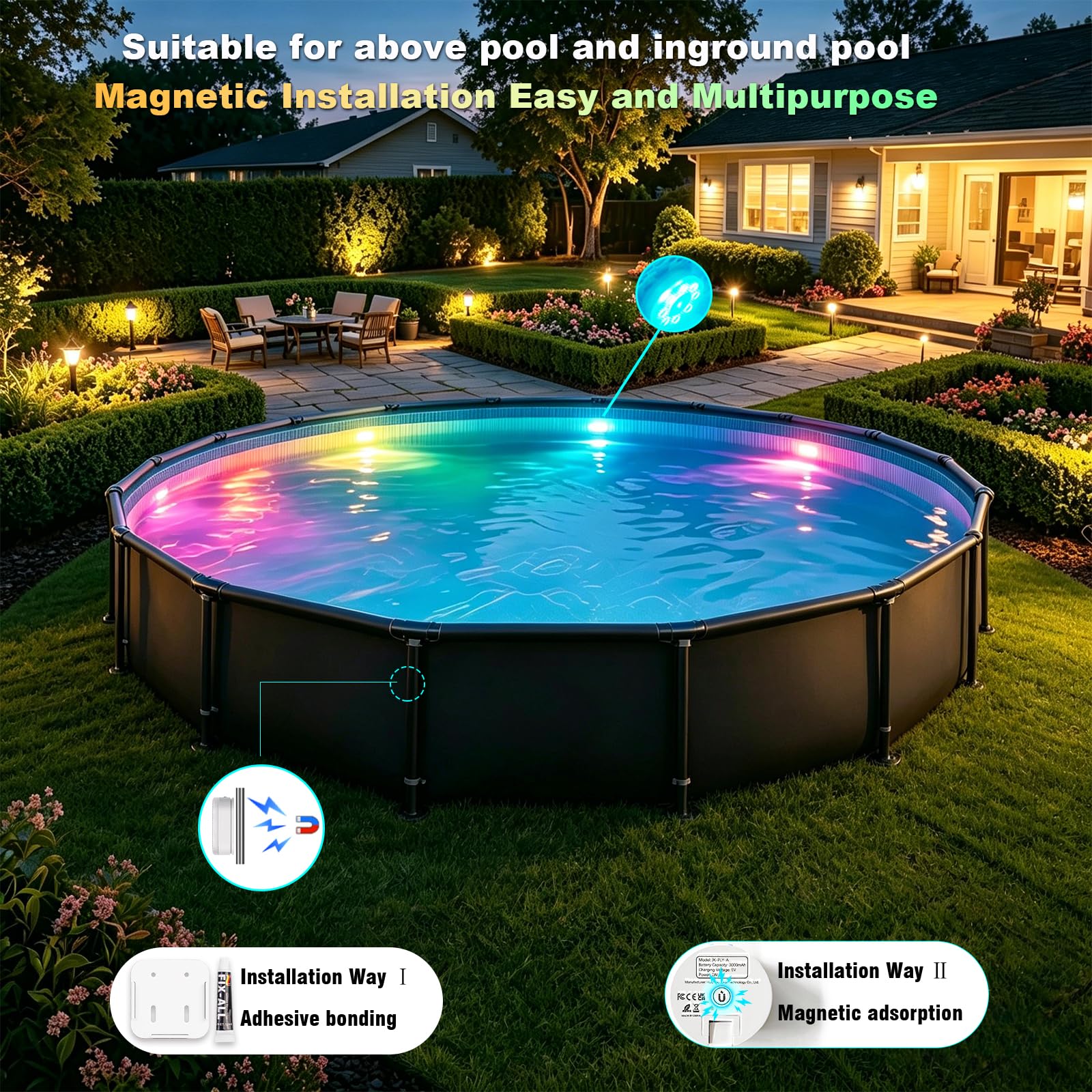 Remote Control for idyl light Rechargeable Pool Lights