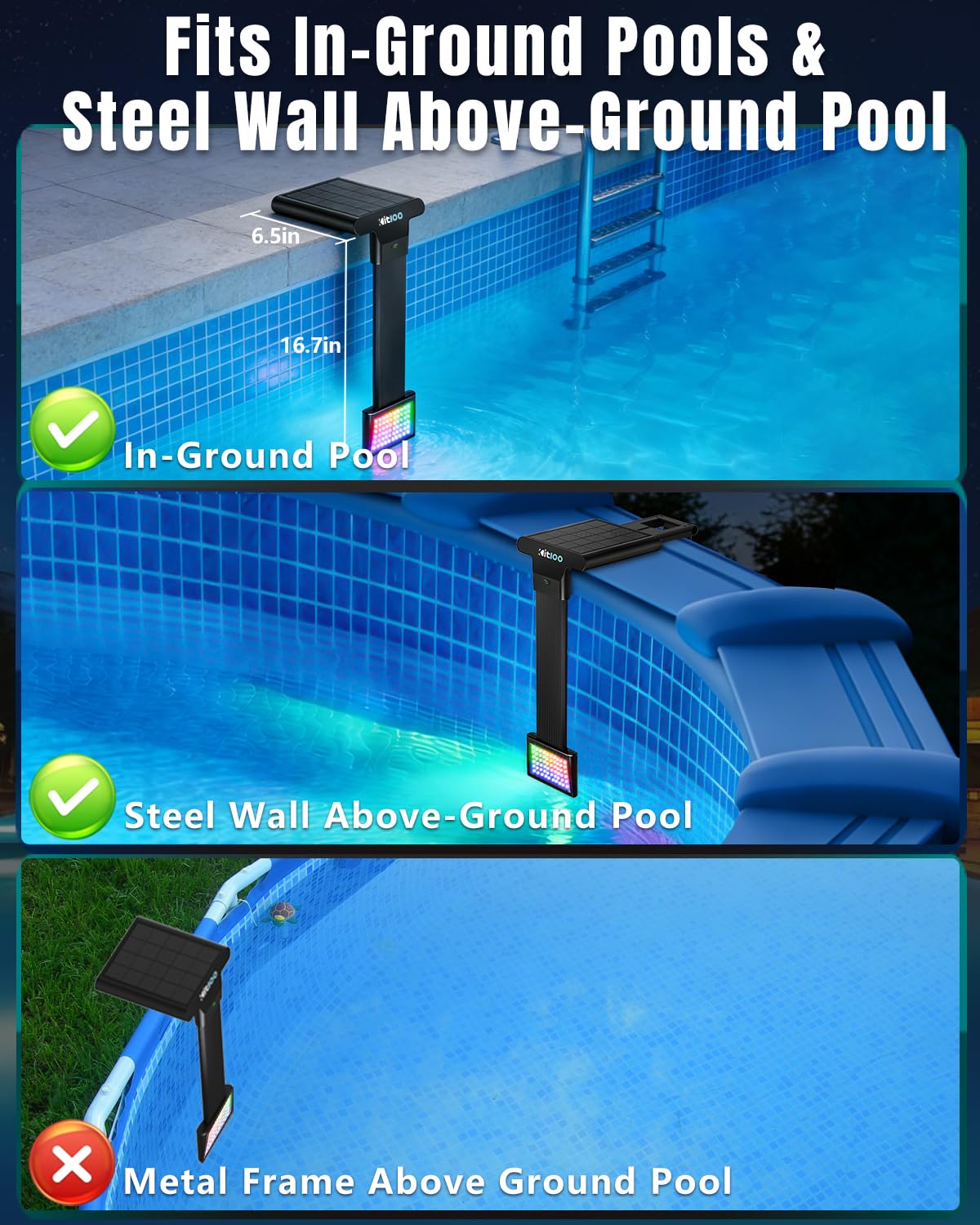 Remote control for Kitloo Solar Pool Light