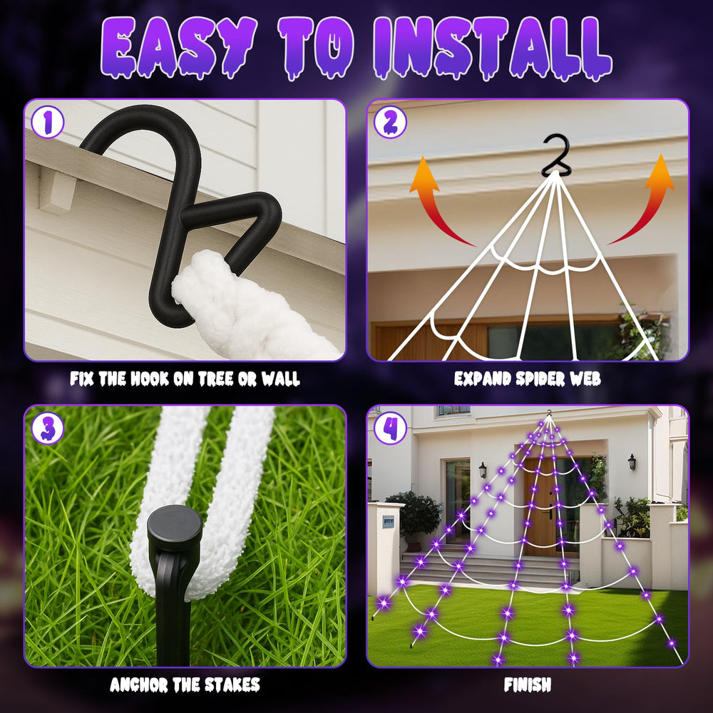 Remote control for LED spider web Halloween decorations
