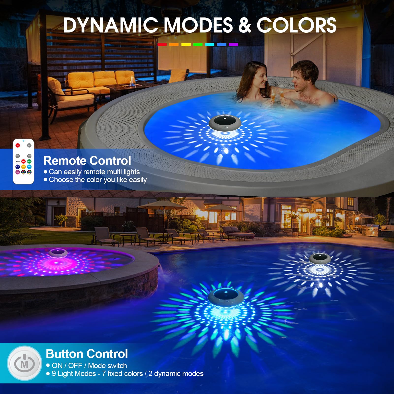 Remote Control for LENONE Floating Pool Lights