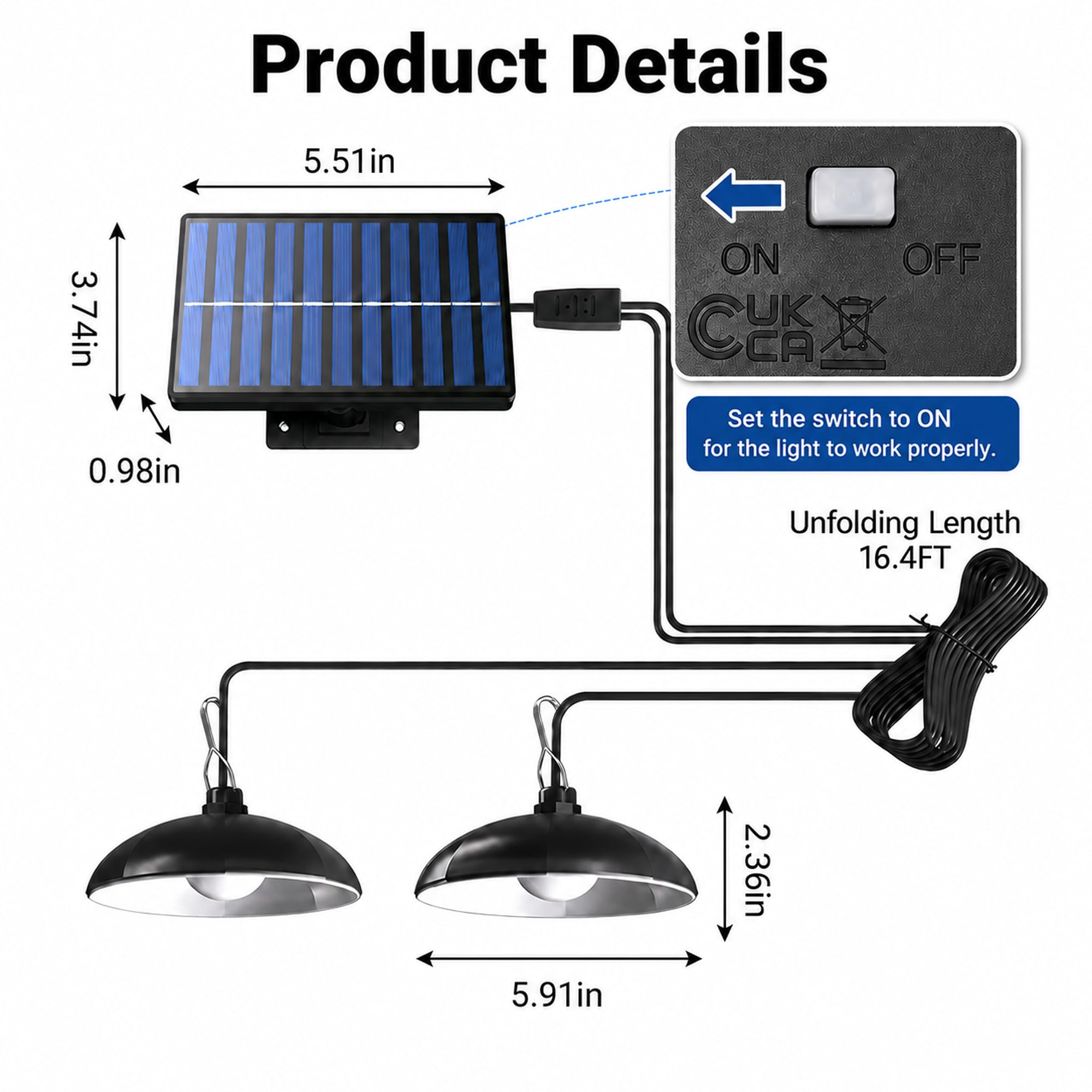Remote control for redaica Solar Chicken Coop Light