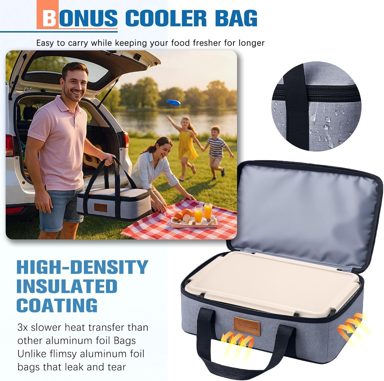 Removable ice pack for TENDWARE LIFE Snackle Box Container