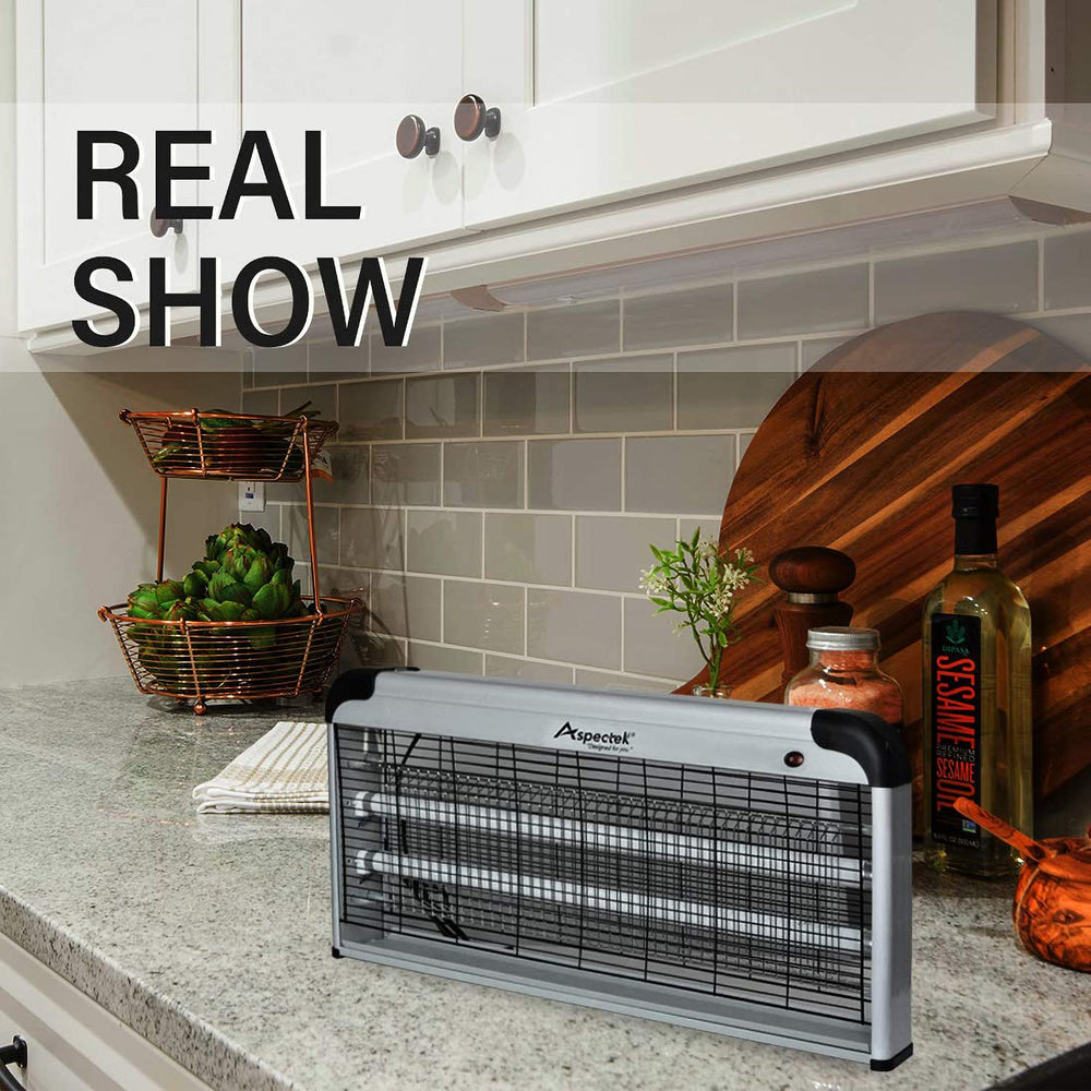 Removable tray of ASPECTEK bug zapper for easy cleaning