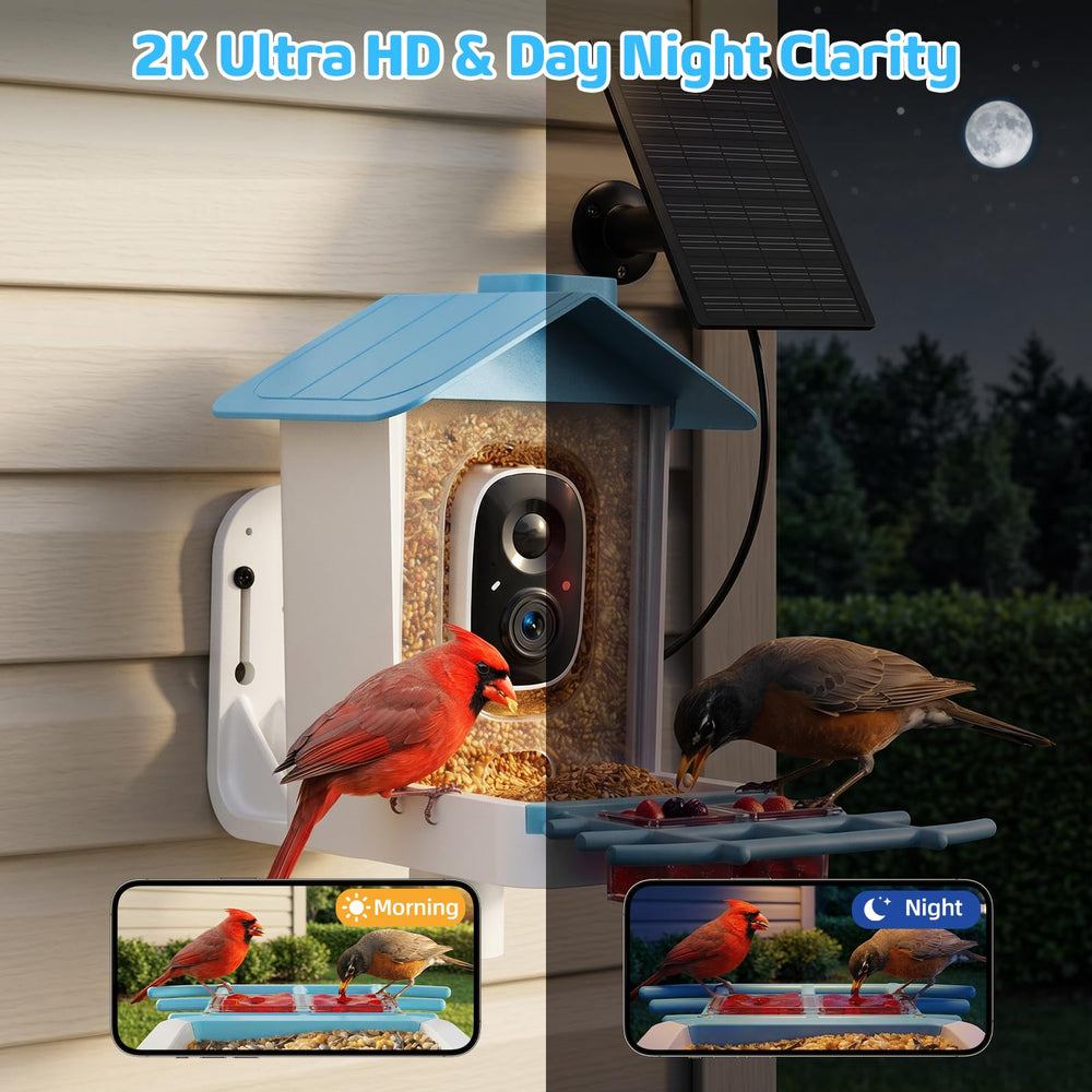 Removable tray of GAOYITK Bird Feeder for easy cleaning