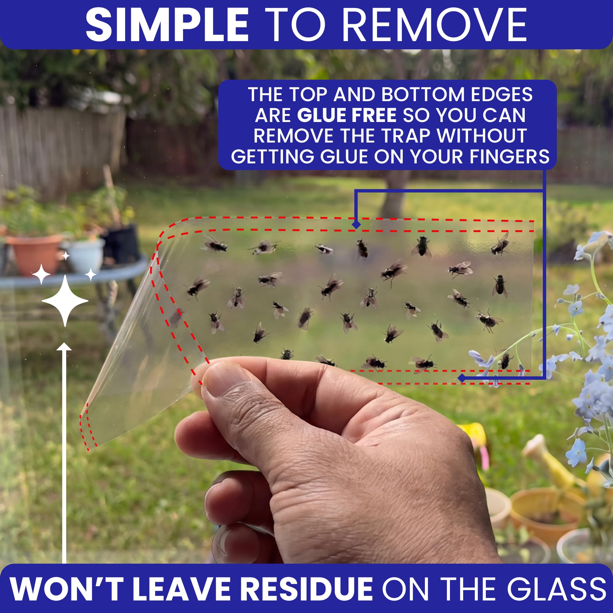 Removal of BugBane fly trap without residue