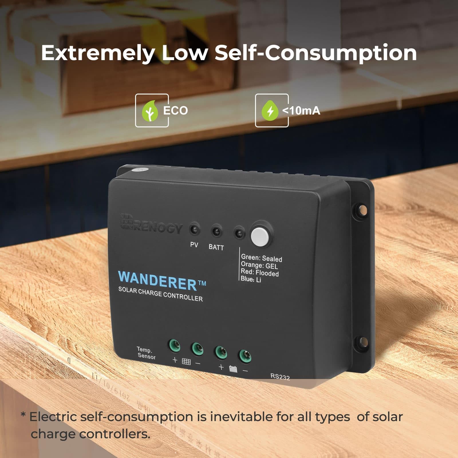 Renogy 12V 30A PWM Solar Charge Controller packaging