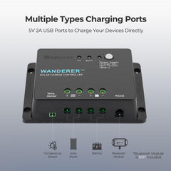 Renogy 12V 30A PWM Solar Charge Controller with LED indicators