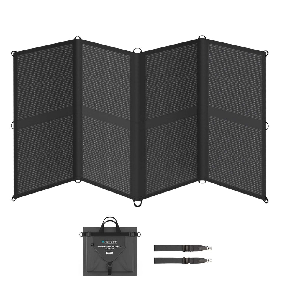 Renogy 200W Portable Solar Panel folded view