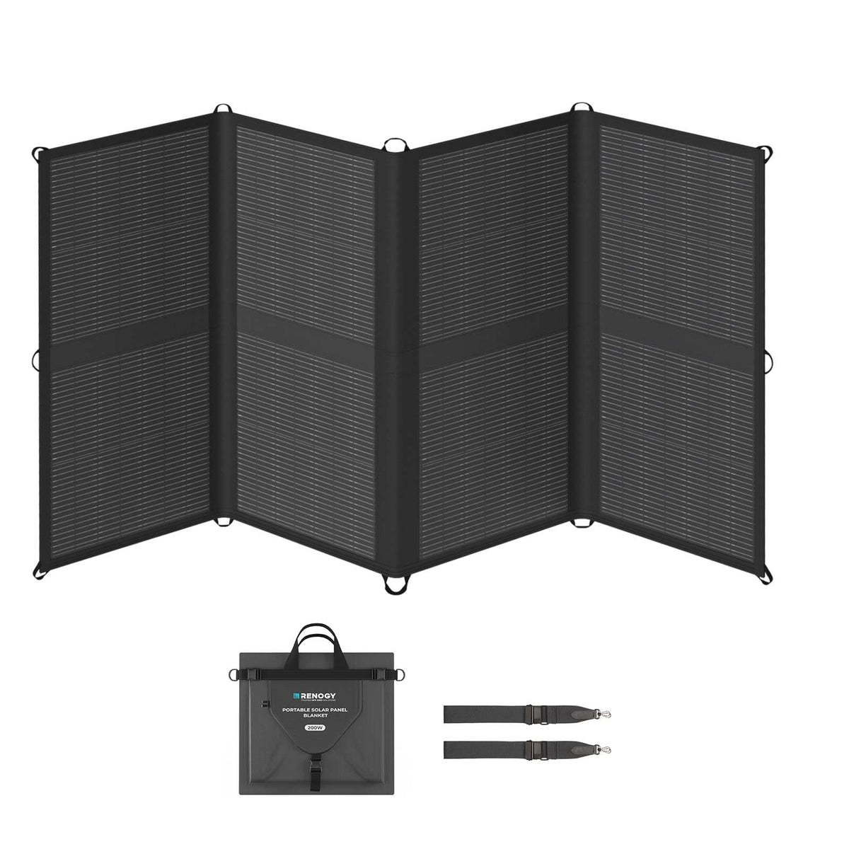 Renogy 200W Portable Solar Panel folded view