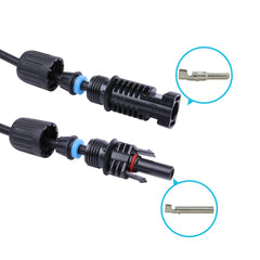 Renogy 20FT extension cables with TUV certification logo