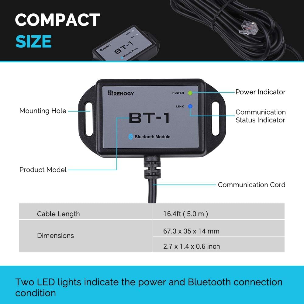 Renogy BT-1 Bluetooth Module in outdoor setting