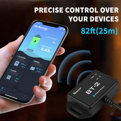Renogy BT-2 Bluetooth Module lifestyle setup with solar panels