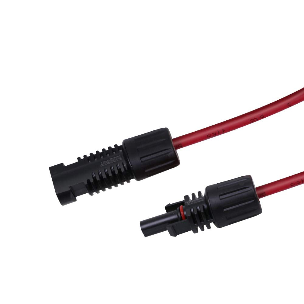 Renogy solar extension cables showing UV resistant design