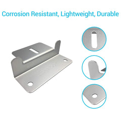 Renogy Z Bracket side view showing aluminum construction