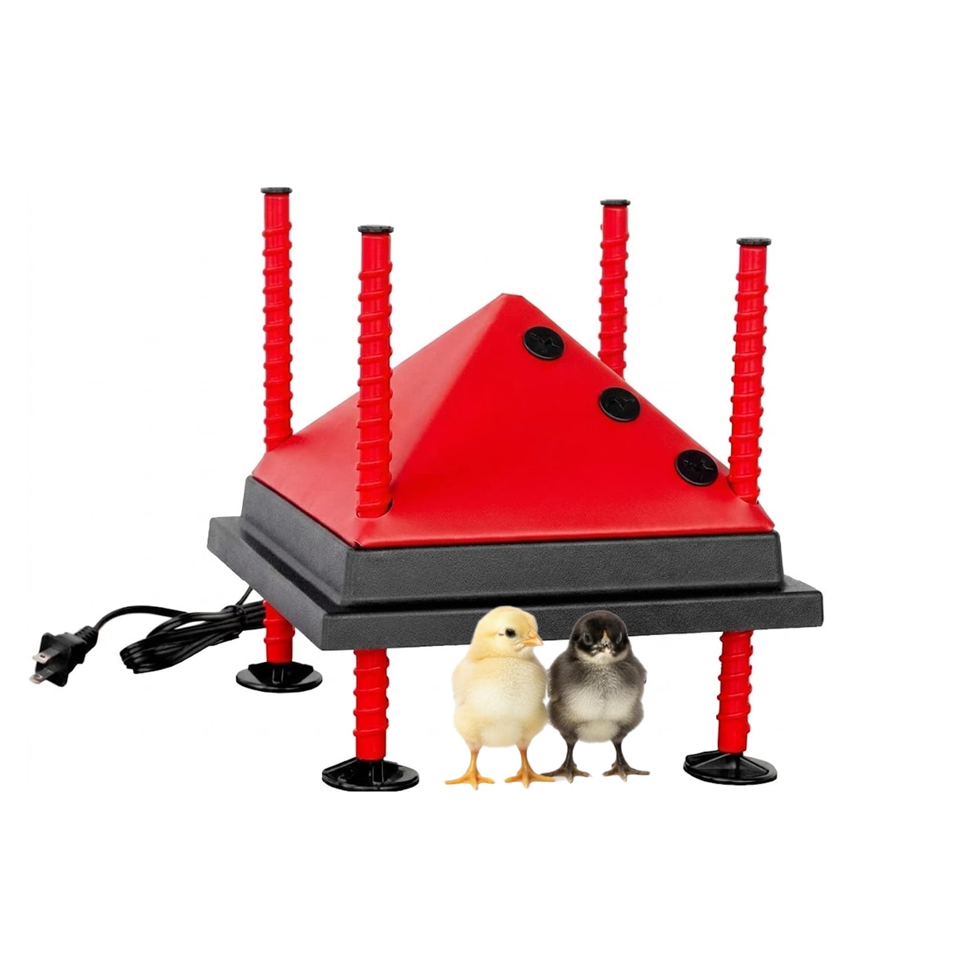 RentACoop 10x10” Adjustable Heating Plate front view