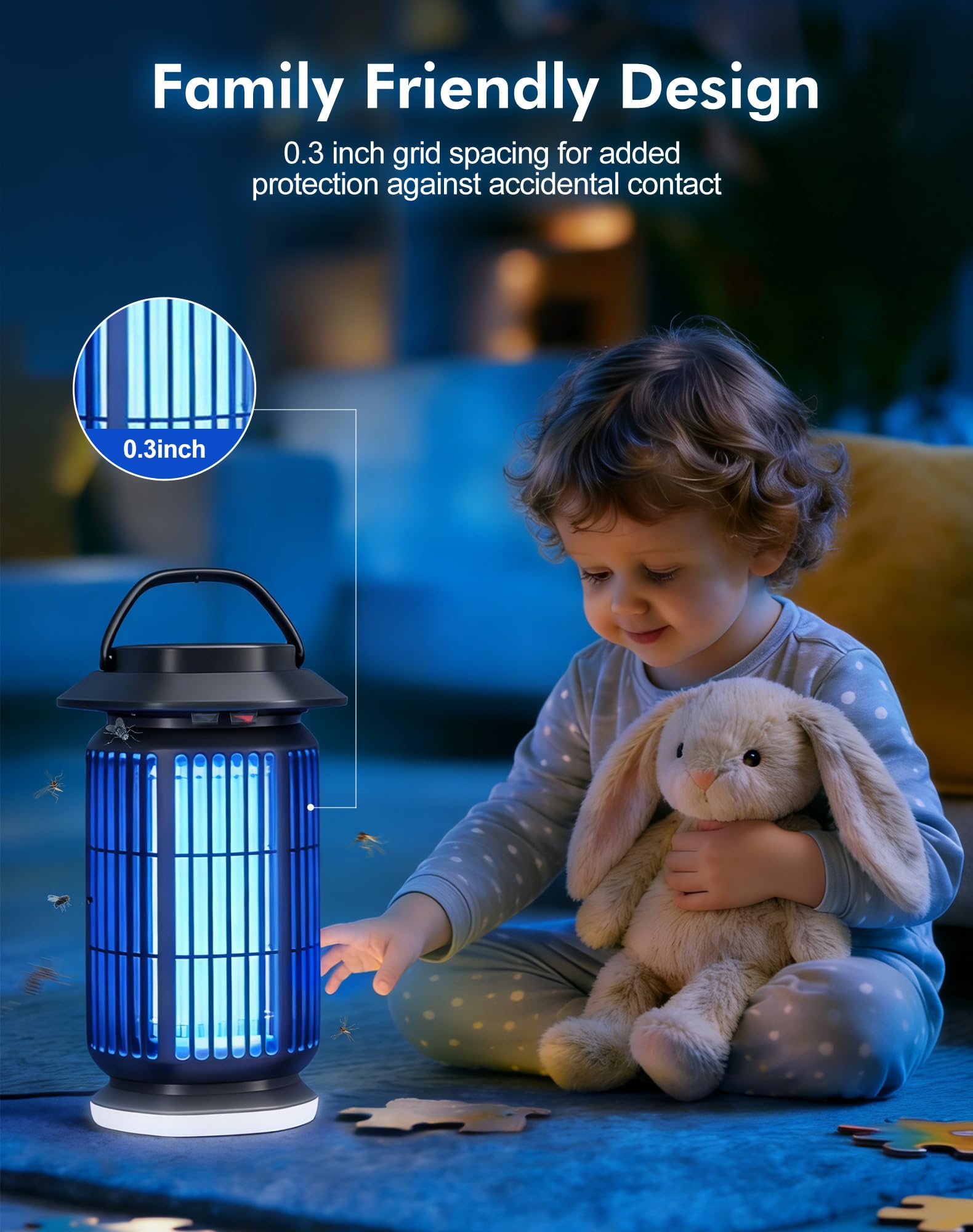 REOGLE Bug Zapper Outdoor displaying insect catching capability