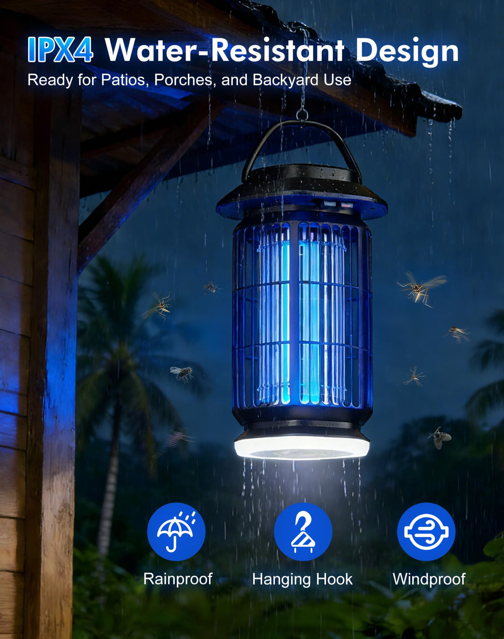 REOGLE Bug Zapper Outdoor with 6.5ft power cord
