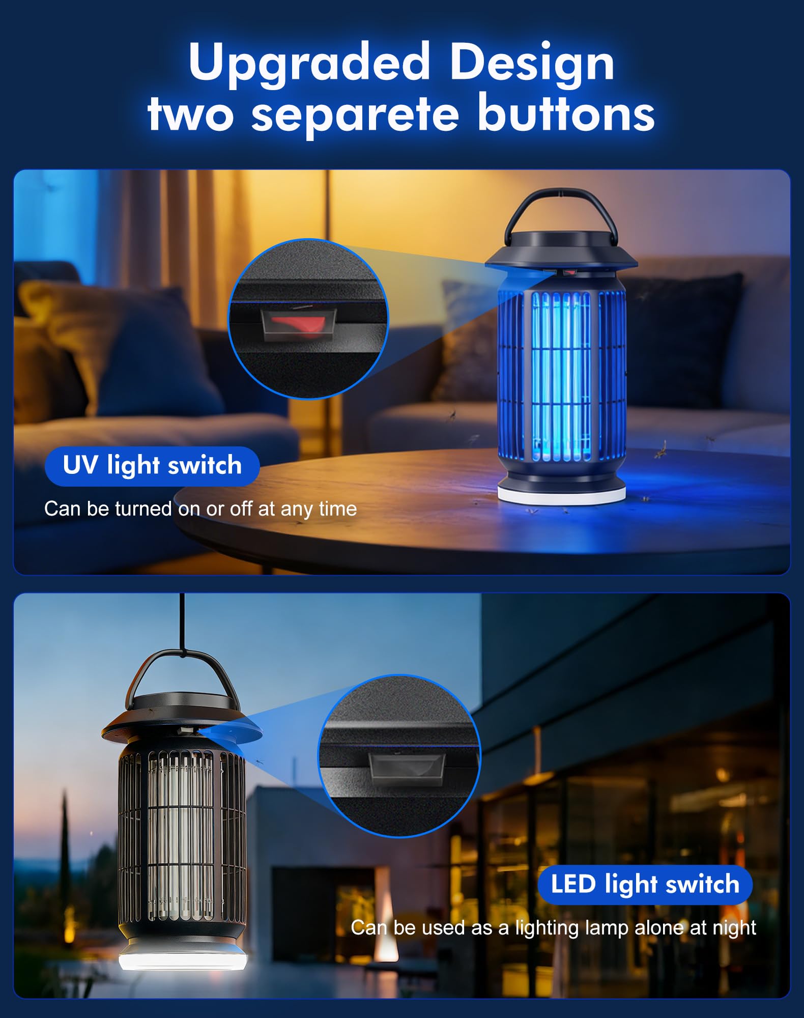 REOGLE Bug Zapper Outdoor with bottom illumination feature