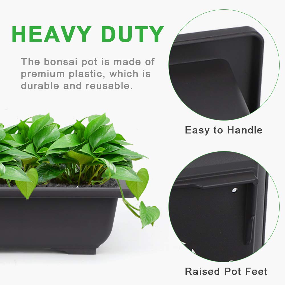 Repotting mat included with GROWNEER bonsai pots