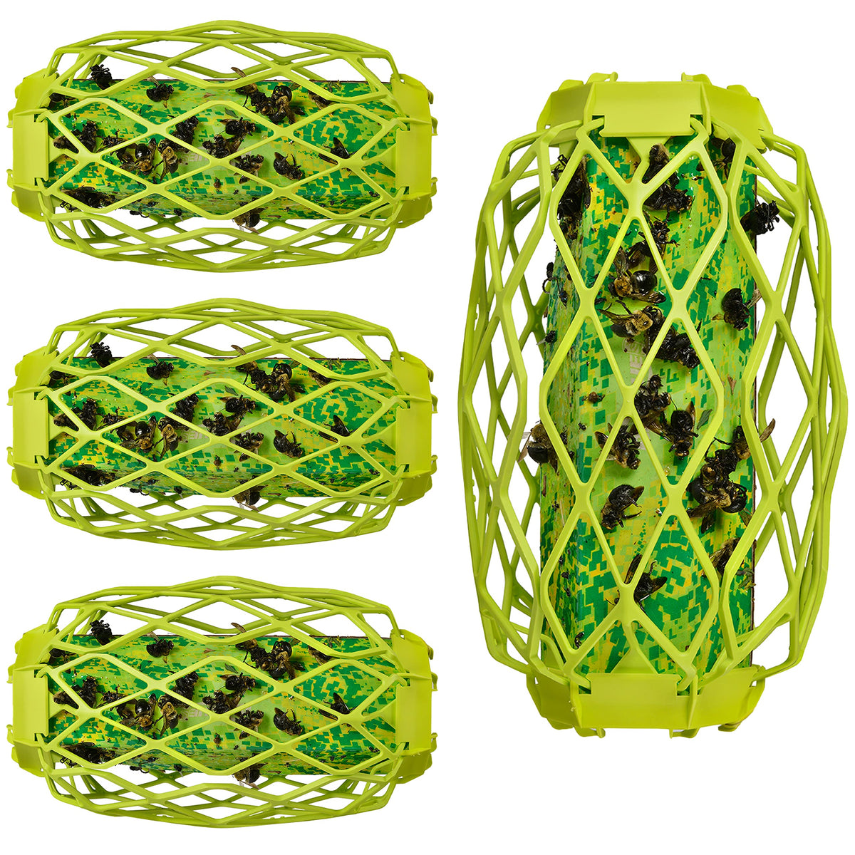 RESCUE! Carpenter Bee TrapStik 4 Pack in green plastic