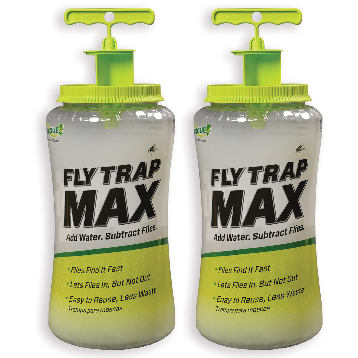 RESCUE! Fly Trap Max front view with attractant jar