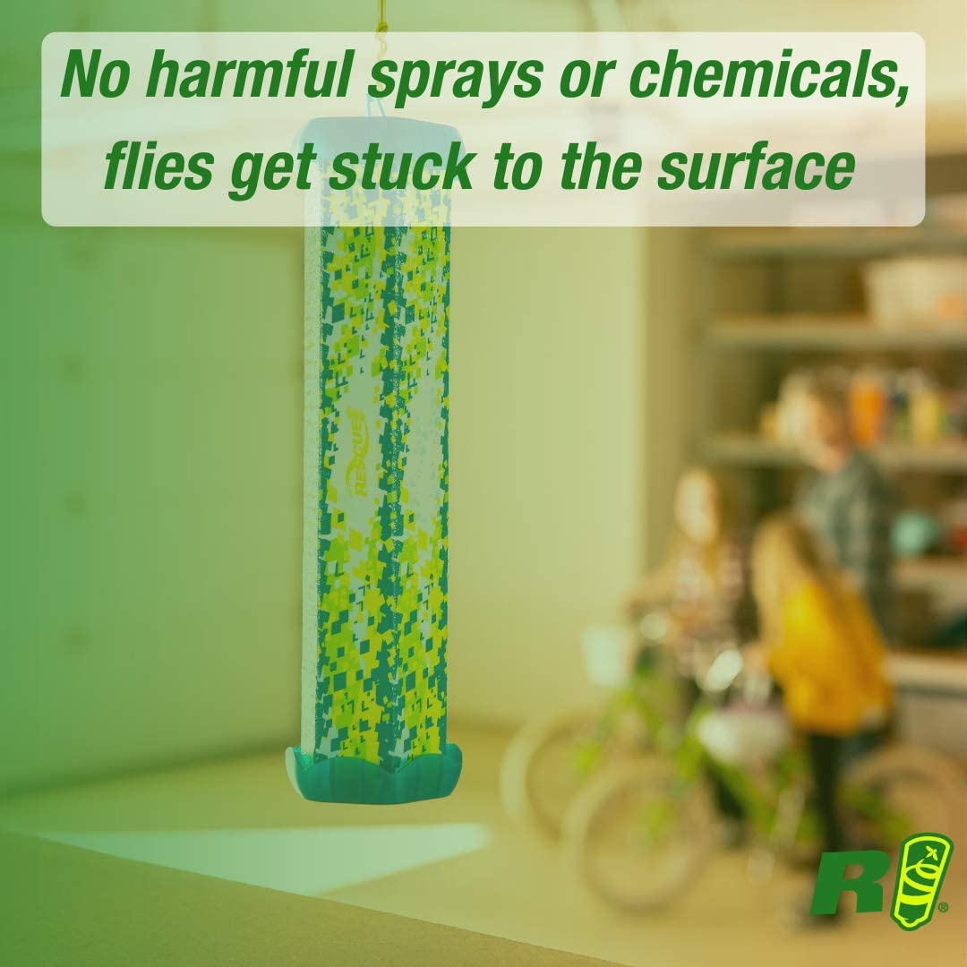 RESCUE! Indoor Fly TrapStik showing attractive colours and patterns