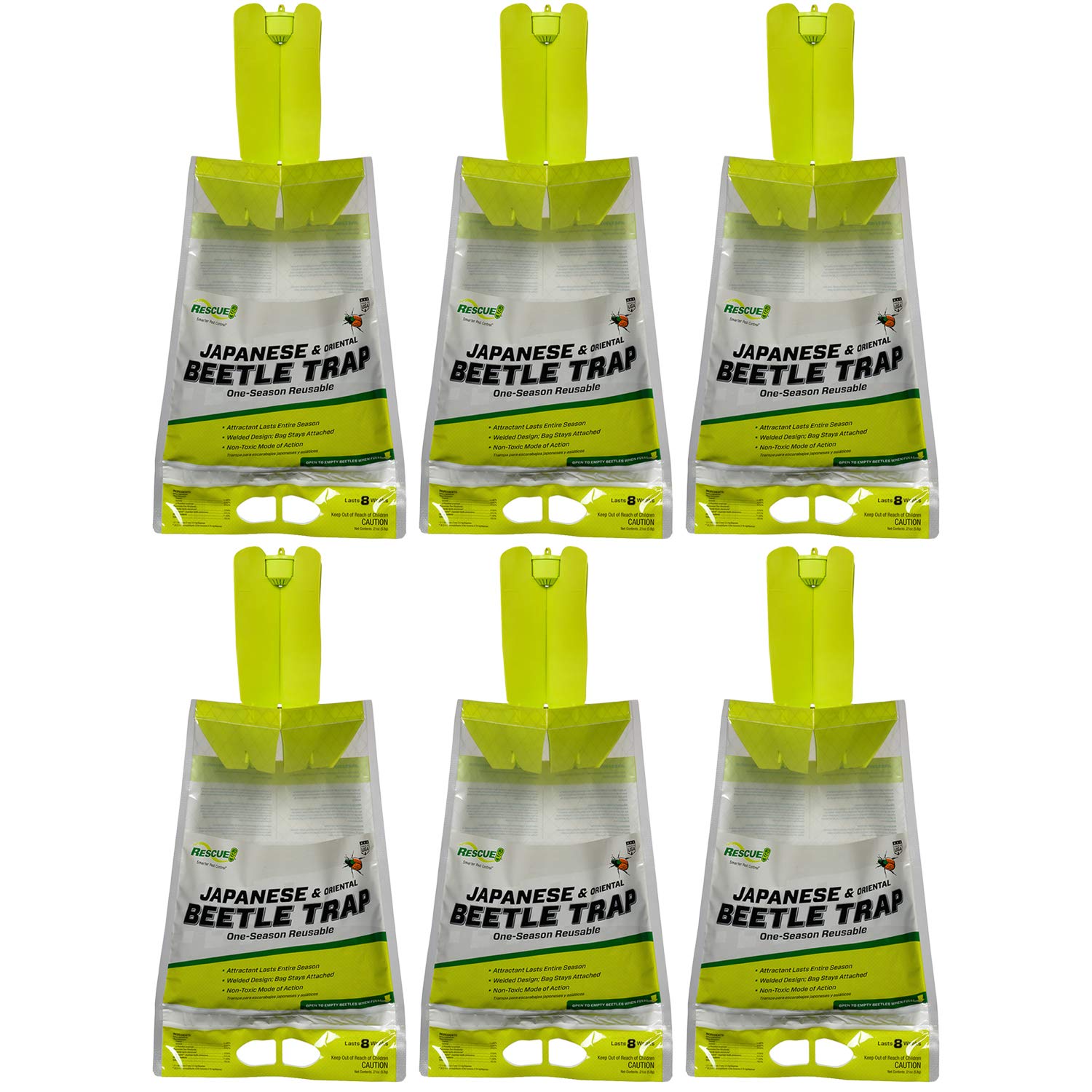 RESCUE! Japanese Beetle Trap green model front view