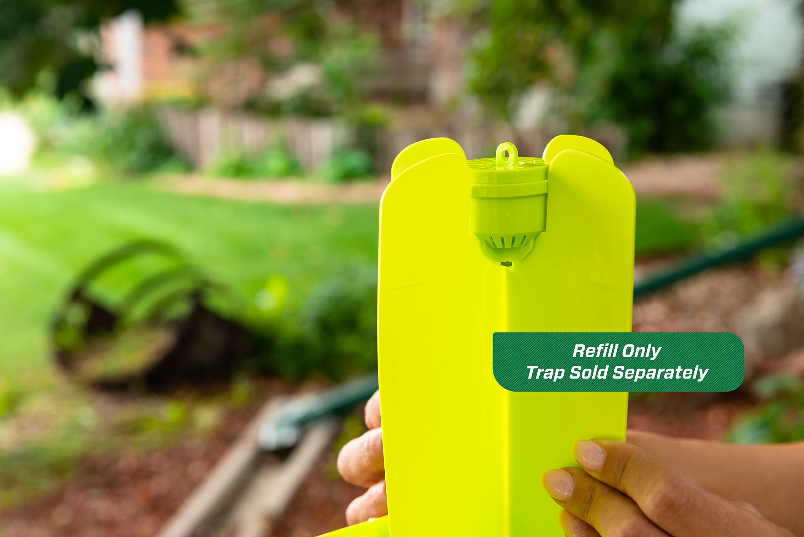 RESCUE! Japanese Beetle Trap Refill Lure in use with trap