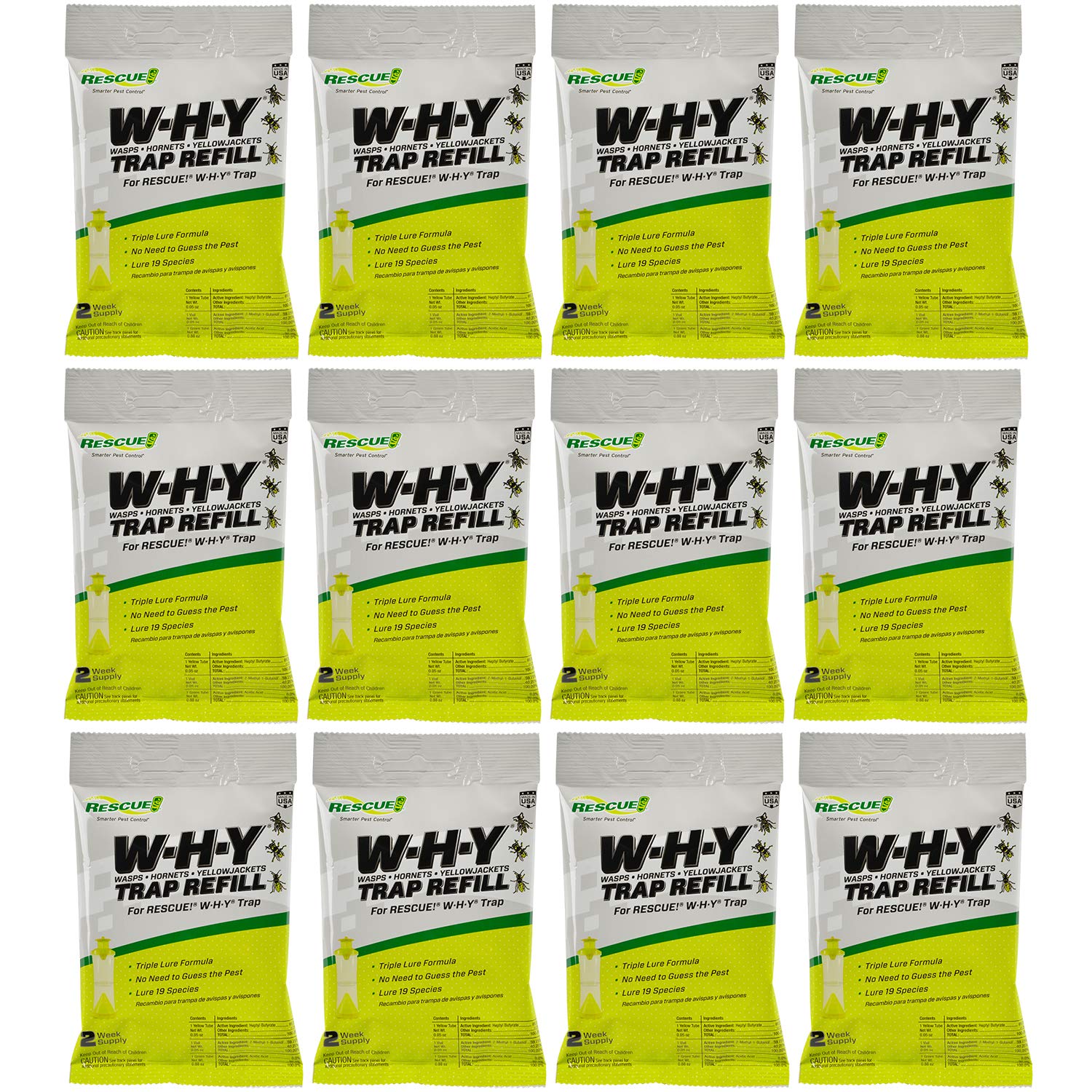 RESCUE! Non-Toxic Wasp Trap Refill package front view