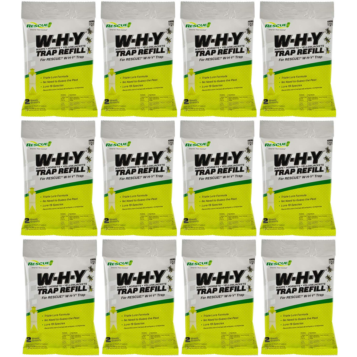 RESCUE! Non-Toxic Wasp Trap Refill package front view
