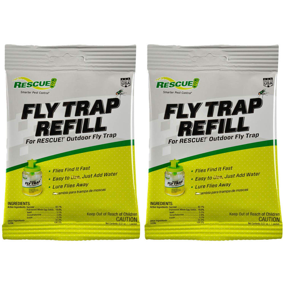 RESCUE! Reusable Fly Trap Bait Refill, Green, front view