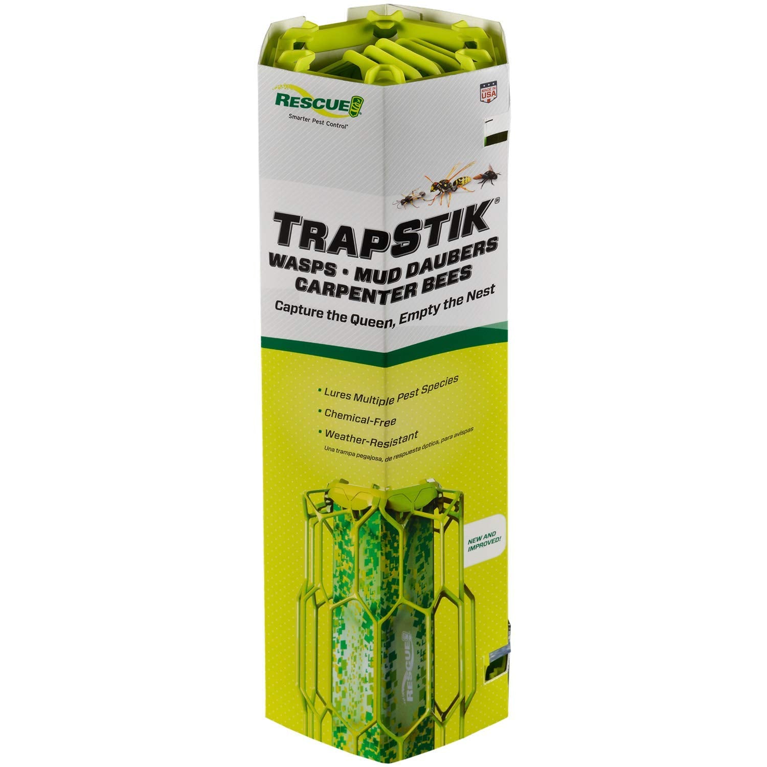 RESCUE! TrapStik side view showing sticky surface
