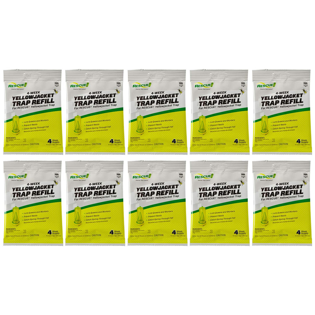 RESCUE! Yellowjacket Attractant 10 Pack front view