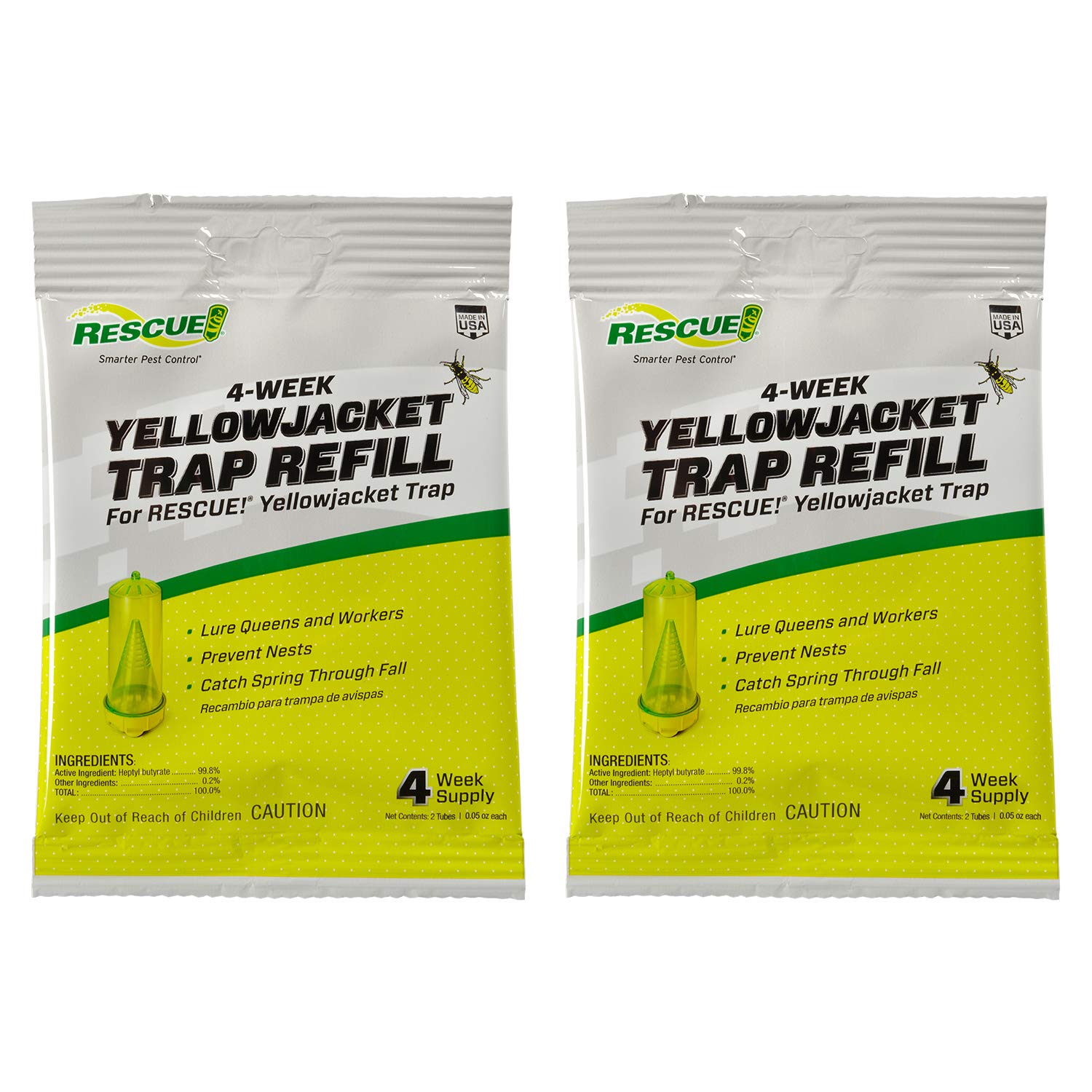 RESCUE! Yellowjacket Attractant 2 Pack front view