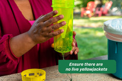 RESCUE! Yellowjacket Trap with attractant vial installed