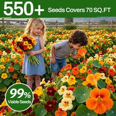 Resealable bag of LUOJIBIE Nasturtium Seeds for long-term freshness