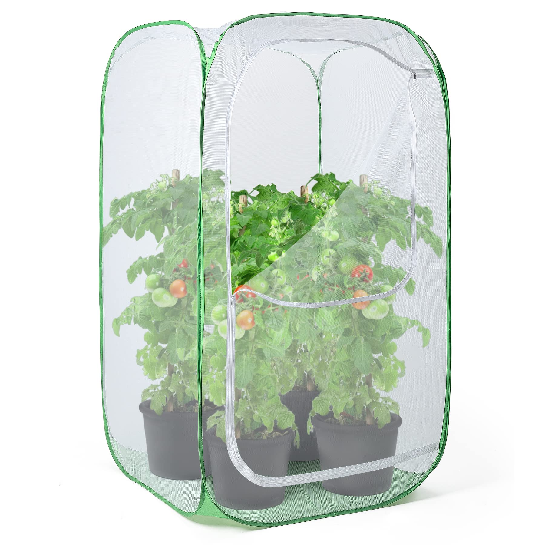 RESTCLOUD 36-inch Outdoor Mesh Plant Enclosure front view