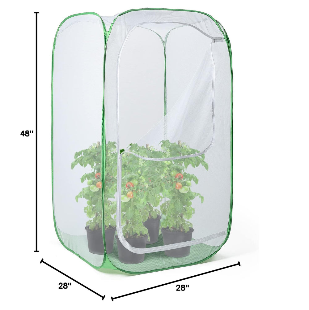 RESTCLOUD plant enclosure dimensions displayed with ruler